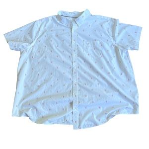 Croft & Barrow easy care big and tall 4X lobster button down short sleeve shirt